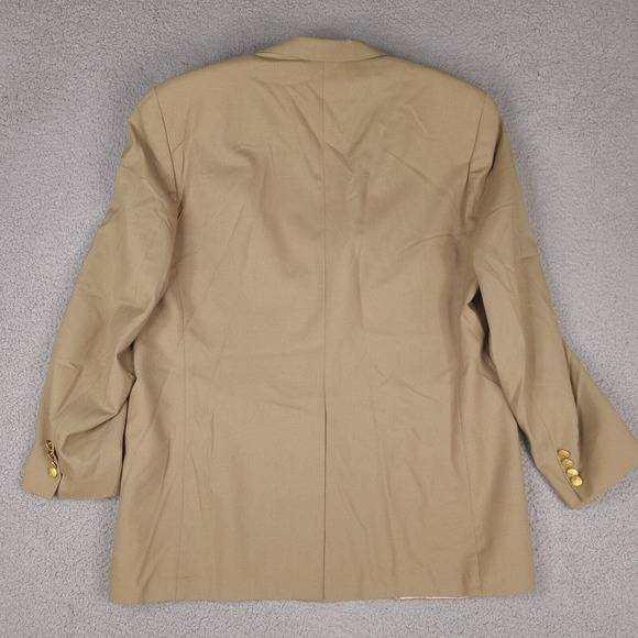 Vintage Chaps Ralph Lauren Blazer Mens‎ 46T Brown Tan Wool Sport Coat Jacket - Picture 2 of 16